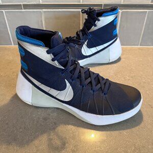 Nike HyperDunk 2015 High-Top Basketball Shoes Navy Blue Size 11